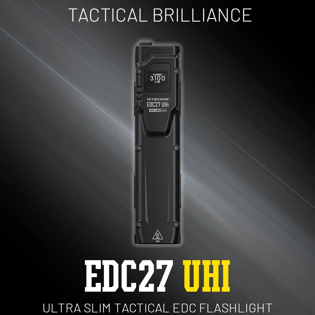 Edc Carry Flashlight - Lanterna tática edc comboio uhi, 3100
