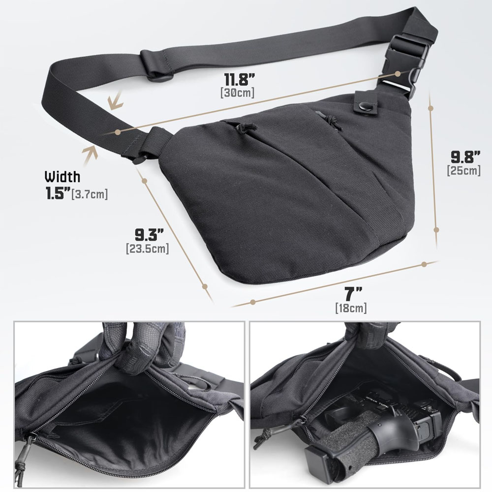 Bolsa de transporte tática esc - Edc Pistol Carry Bag avaliação e preço